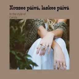 Cover art for Nousee päivä, laskee päivä - Carola (FIN) karaoke version