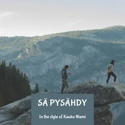Cover art for Sä pysähdy - Kauko Niemi karaoke version