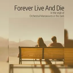 Karaokekappaleen Forever Live And Die - Orchestral Manoeuvres in the Dark kansikuva