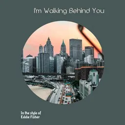 Cover art for I'm Walking Behind You - Eddie Fisher karaoke version