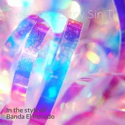 Cover art for Que Solo Estoy Sin Ti - Banda El Recodo karaoke version