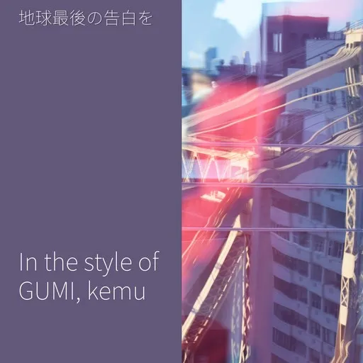 Karaoke 地球最後の告白を by GUMI, kemu — sing along with lyrics on Singa
