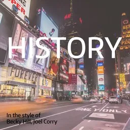 Titelbild für History - Becky Hill,Joel Corry Karaoke-Version