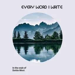 Titelbild für Every Word I Write - Dottie West Karaoke-Version