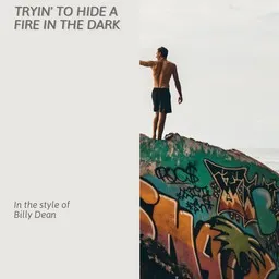 Omslagsbild för Tryin' To Hide a Fire In the Dark - Billy Dean karaokeversion