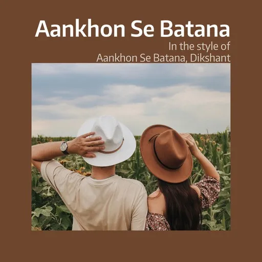 Karaoke Aankhon Se Batana by Aankhon Se Batana, Dikshant — sing along with lyrics on Singa