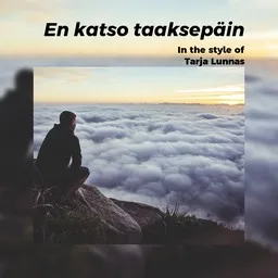 Cover art for En katso taaksepäin - Tarja Lunnas karaoke version