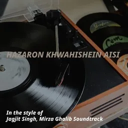 Cover art for Hazaron Khwahishein Aisi - Jagjit Singh,Mirza Ghalib Soundtrack karaoke version