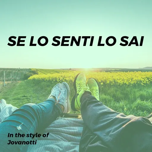 Karaoke Se lo senti lo sai by Jovanotti — sing along with lyrics on Singa