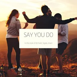 Titelbild für Say You Do - DJ Fresh,Imani,Sigala Karaoke-Version