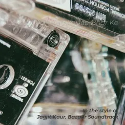 Karaokekappaleen Dekh Lo Aaj Humko Jee Bhar Ke - Bazaar Soundtrack,Jagjit Kaur kansikuva