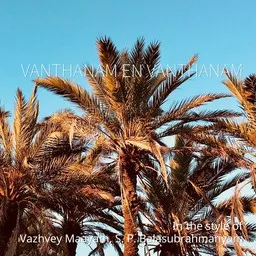 Cover art for Vanthanam En Vanthanam - S. P. Balasubrahmanyam,Vazhvey Maayam karaoke version