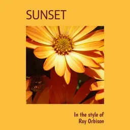 Cover art for Sunset - Roy Orbison karaoke version
