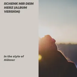 Cover art for Schenk mir dein Herz (Album Version) - Höhner karaoke version