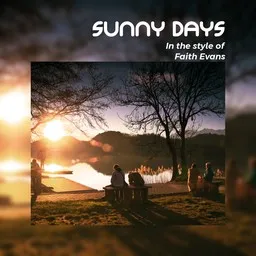 Cover art for Sunny Days - Faith Evans karaoke version