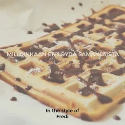 Cover art for Milloinkaan en löydä samanlaista - Fredi karaoke version