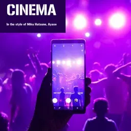 Cover art for Cinema - Ayase,Miku Hatsune karaoke version