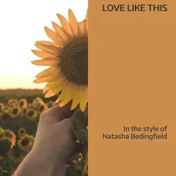 Cover art for Love Like This - Natasha Bedingfield karaoke version
