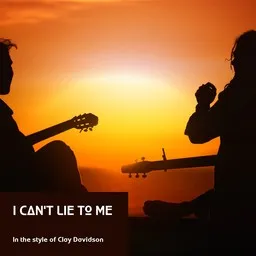 Cover art for I Can't Lie To Me - Clay Davidson karaoke version