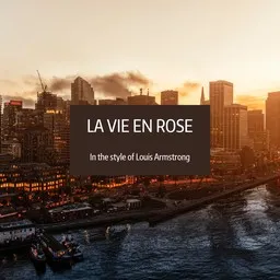 Omslagsbild för La Vie en rose - Louis Armstrong karaokeversion