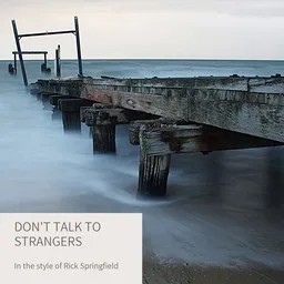 Cover art for Don't Talk To Strangers - Rick Springfield karaoke version
