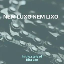Cover art for Nem Luxo Nem Lixo - Rita Lee karaoke version