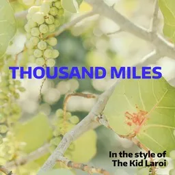 Cover art for Thousand Miles - The Kid Laroi karaoke version