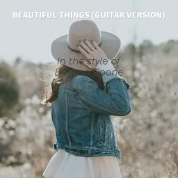 Karaokekappaleen Beautiful Things (Guitar Version) - Benson Boone kansikuva
