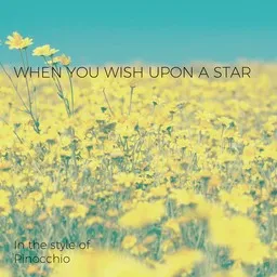 Cover art for When You Wish Upon A Star - Pinocchio Soundtrack karaoke version