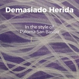 Cover art for Demasiado Herida - Paloma San Basilio karaoke version