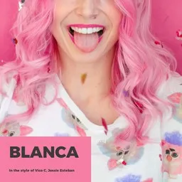 Cover art for Blanca - Jossie Esteban,Vico C karaoke version