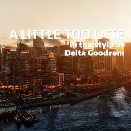 Cover art for A Little Too Late - Delta Goodrem karaoke version