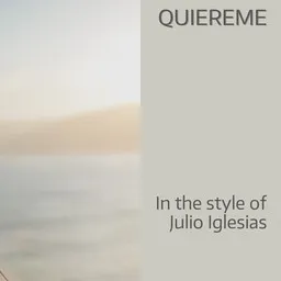 Cover art for Quiereme - Julio Iglesias karaoke version