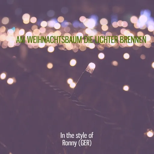Karaoke Am Weihnachtsbaum die Lichter brennen by Ronny (GER) — sing along with lyrics on Singa