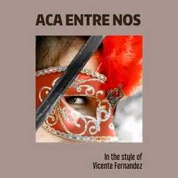 Cover art for Aca Entre Nos - Vicente Fernandez karaoke version