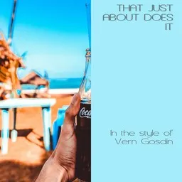 Cover art for That Just About Does It - Vern Gosdin karaoke version