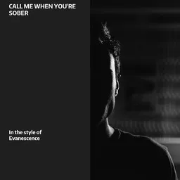 Cover art for Call Me When You're Sober - Evanescence karaoke version