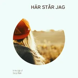 Karaokekappaleen Här står jag - Sonja Aldén kansikuva