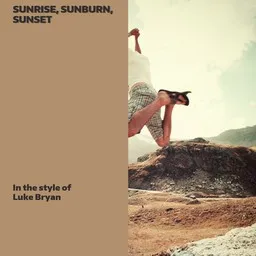 Cover art for Sunrise, Sunburn, Sunset - Luke Bryan karaoke version