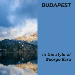Cover art for Budapest - George Ezra karaoke version