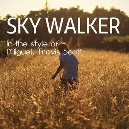 Titelbild für Sky Walker - Miguel,Travis Scott Karaoke-Version