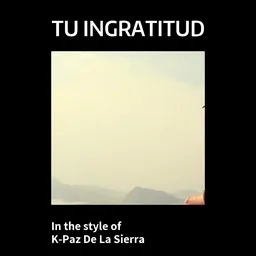 Cover art for Tu Ingratitud - K-Paz De La Sierra karaoke version