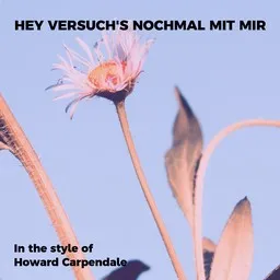 Titelbild für Hey versuch's nochmal mit mir - Howard Carpendale Karaoke-Version