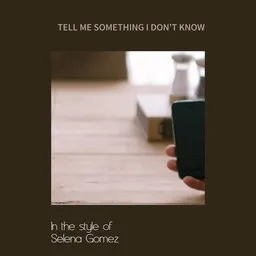 Karaokekappaleen Tell Me Something I Don't Know - Selena Gomez kansikuva