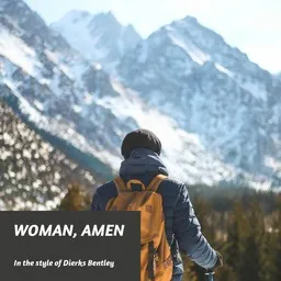 Cover art for Woman, Amen - Dierks Bentley karaoke version