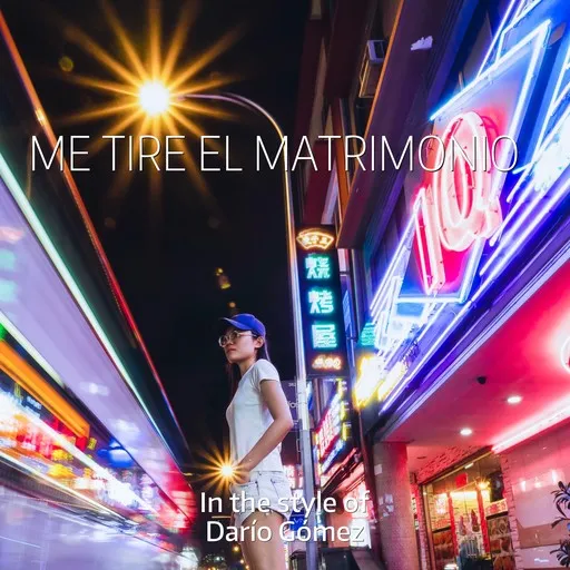 Karaoke Me Tire El Matrimonio esittäjältä Darío Gómez — laula mukana sanoituksilla Singassa