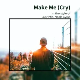 Karaokekappaleen Make Me (Cry) - Labrinth,Noah Cyrus kansikuva