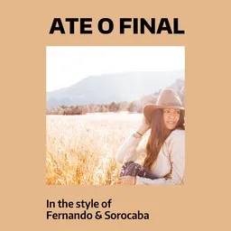 Cover art for Ate O Final - Fernando & Sorocaba karaoke version