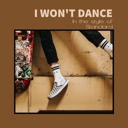Cover art for I Won't Dance - Standard karaoke version