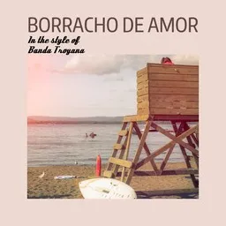 Cover art for Borracho De Amor - Banda Troyana karaoke version